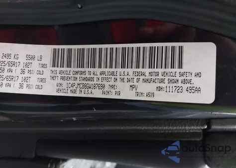 2016 Jeep Cherokee Latitude из США, поврежденный, VIN 1C4PJMCB8GW187690